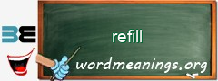 WordMeaning blackboard for refill